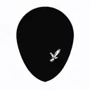 osprey diving with talons catching arctic grayling  tattoo design idea