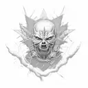 sleeve, hybrid theory cover art, the offspring, metallica, soundgarden tattoo design idea