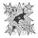 velaris three stars tattoo design idea