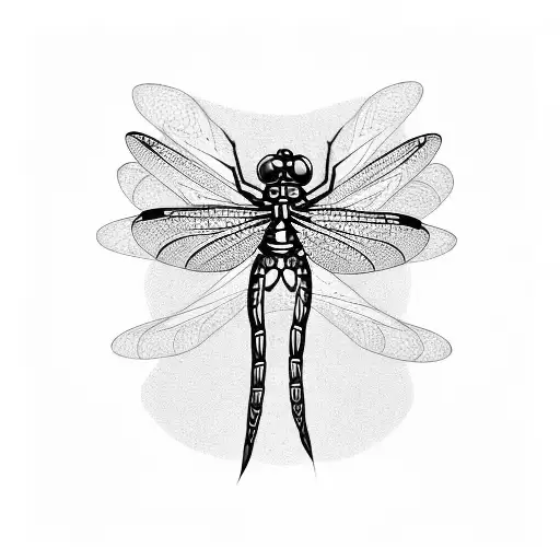 Dragonfly tattoo design idea