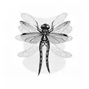 Dragonfly tattoo design idea