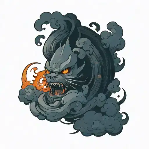 Dark Cloud tattoo design idea