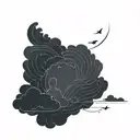 Dark Cloud tattoo design idea