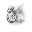 elvish Tolkien script saying all we have to decide is what to do with the time we have left tattoo design idea