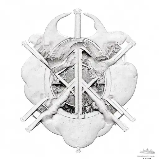 Sistine Chapel from Vatican City type art but condensed for a back tattoo, be creative and make your own twist on it.  tattoo design idea