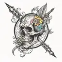 Overthinking paradoxical design tattoo design idea