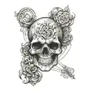 Overthinking paradoxical design tattoo design idea