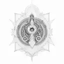 vishnu chakra   tattoo design idea