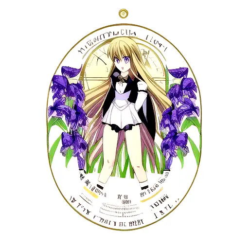 Irises and libra tattoo design idea