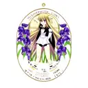 Irises and libra tattoo design idea