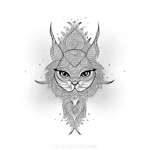 persian huma bird tattoo design idea