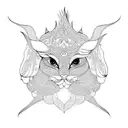 persian huma bird tattoo design idea