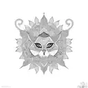 persian huma bird tattoo design idea
