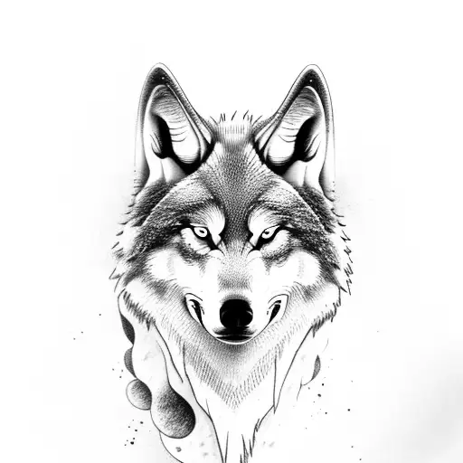 fenrir wolf with norse forearm tattoo design idea