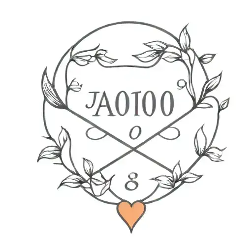anniversary date tattoo design idea
