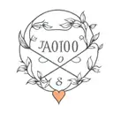 anniversary date tattoo design idea