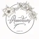 anniversary date tattoo design idea