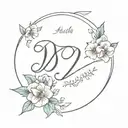 anniversary date tattoo design idea