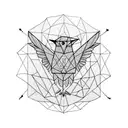 paper bird in cage tattoo design idea