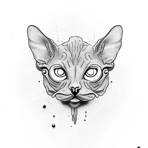 weimaner devon rex tattoo design idea