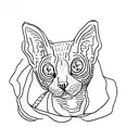 weimaner devon rex tattoo design idea