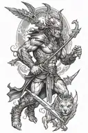 Orion the hunter tattoo design idea