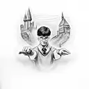 harry potter tattoo design idea