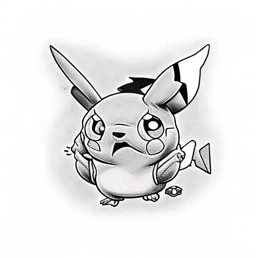 Stitch and Pikachu tattoo design idea