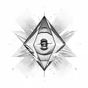 Diamond with text "smile like you haven't been hurt" tattoo design idea