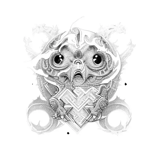 pixiu back tattoo tattoo design idea