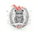 pixiu back tattoo tattoo design idea