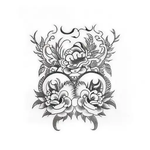 couple tattoo design idea