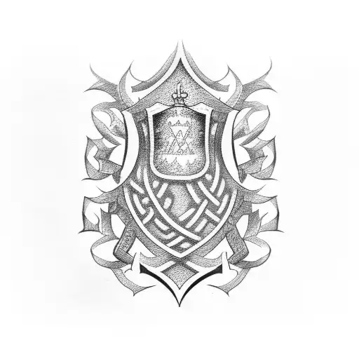 Ireland crest tattoo design idea