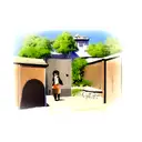 open door tattoo design idea