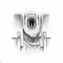 open door tattoo design idea