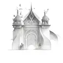 open door tattoo design idea