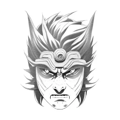 realistic madara susano tattoo design idea