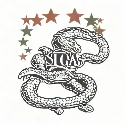 marine corps EGA symbol c130 flying cobra snake American flag tattoo design idea