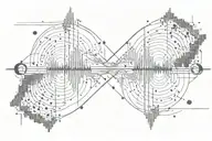 Noisia split the atom Sound wave tattoo tattoo design idea