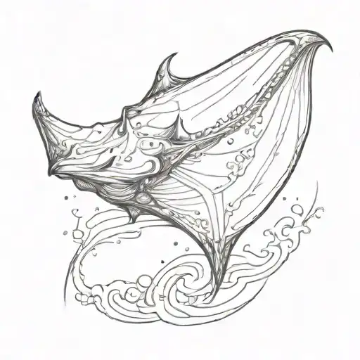 manta ray that doesnt suck tattoo design idea