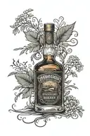pendleton whiskey bottle tattoo design idea