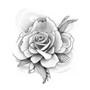 punda curacao with ydk outline in front tattoo design idea