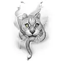 punda curacao with ydk outline in front tattoo design idea