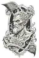 zues poseidon hades tattoo design idea