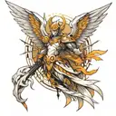 angemon tattoo design idea