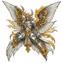 angemon tattoo design idea