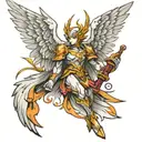 angemon tattoo design idea