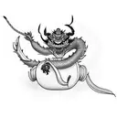 mushu tattoo design idea