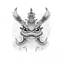 mushu tattoo design idea