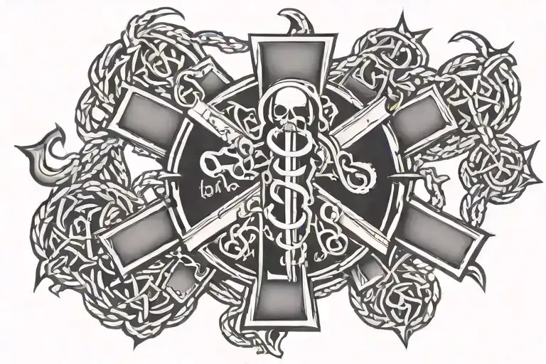 ems star of life  tattoo design idea